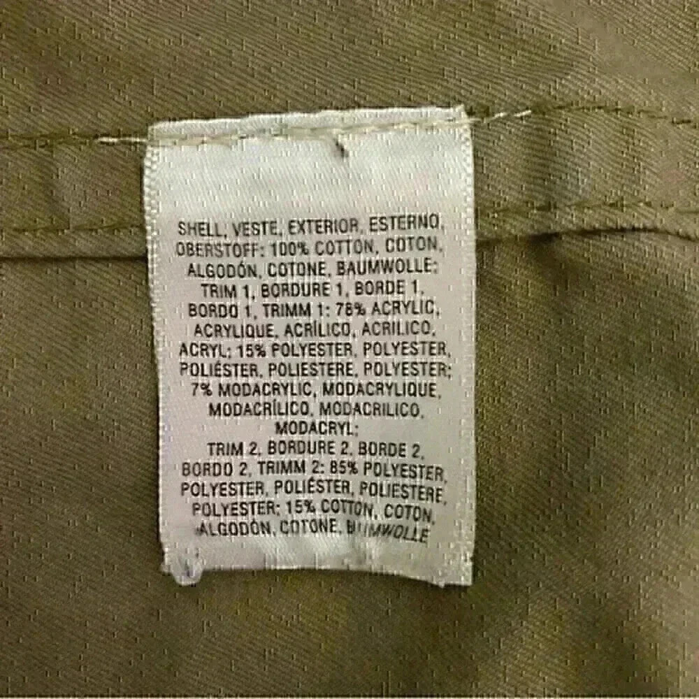 Anthropologie Saskia Faux Fur Military Green Belted Utility Jacket M - Picture 5 of 9